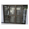 Wanjia nova chegada 80 series upvc mosquiteiro porta deslizante